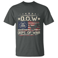 Dept Of War Est 2025 T Shirt DOW Military Patriotic American Flag - Wonder Print Shop