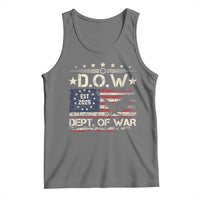 Dept Of War Est 2025 Tank Top DOW Military Patriotic American Flag - Wonder Print Shop