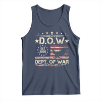 Dept Of War Est 2025 Tank Top DOW Military Patriotic American Flag - Wonder Print Shop