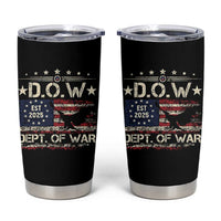Dept Of War Est 2025 Tumbler Cup DOW Military Patriotic American Flag - Wonder Print Shop