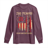 250 Years Semiquincentennial Long Sleeve Shirt 250th America Anniversary Independence Day