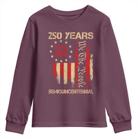 250 Years Semiquincentennial Youth Sweatshirt 250th America Anniversary Independence Day