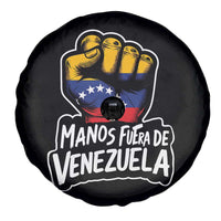Manos Fuera De Venezuela Spare Tire Cover Venezuelan Flag - Wonder Print Shop