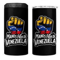 Manos Fuera De Venezuela 4 in 1 Can Cooler Tumbler Venezuelan Flag - Wonder Print Shop