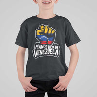 Manos Fuera De Venezuela T Shirt For Kid Venezuelan Flag - Wonder Print Shop