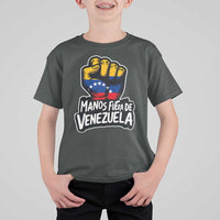 Manos Fuera De Venezuela T Shirt For Kid Venezuelan Flag - Wonder Print Shop