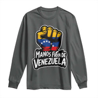 Manos Fuera De Venezuela Long Sleeve Shirt Venezuelan Flag - Wonder Print Shop