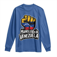 Manos Fuera De Venezuela Long Sleeve Shirt Venezuelan Flag - Wonder Print Shop