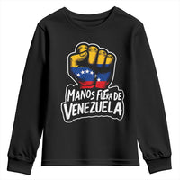 Manos Fuera De Venezuela Youth Sweatshirt Venezuelan Flag - Wonder Print Shop