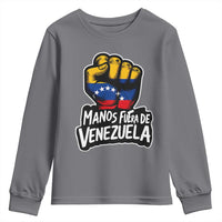 Manos Fuera De Venezuela Youth Sweatshirt Venezuelan Flag - Wonder Print Shop