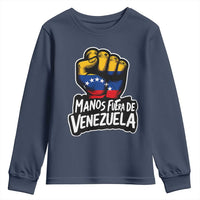 Manos Fuera De Venezuela Youth Sweatshirt Venezuelan Flag - Wonder Print Shop