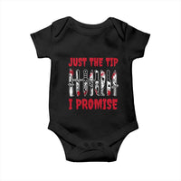 Funny Halloween Just The Tip I Promise Baby Onesie Horror Movie Knives - Wonder Print Shop