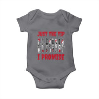 Funny Halloween Just The Tip I Promise Baby Onesie Horror Movie Knives - Wonder Print Shop