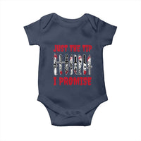 Funny Halloween Just The Tip I Promise Baby Onesie Horror Movie Knives - Wonder Print Shop