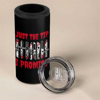 Funny Halloween Just The Tip I Promise 4 in 1 Can Cooler Tumbler Horror Movie Knives - Wonder Print Shop