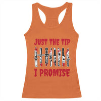 Funny Halloween Just The Tip I Promise Racerback Tank Top Horror Movie Knives - Wonder Print Shop