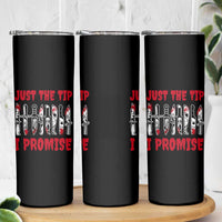 Funny Halloween Just The Tip I Promise Skinny Tumbler Horror Movie Knives - Wonder Print Shop