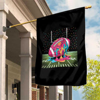 American Football Sprinkles Ice Cream Drip Field Goal Garden Flag - Wonder Print Shop