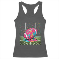 American Football Sprinkles Ice Cream Drip Field Goal Racerback Tank Top - Wonder Print Shop