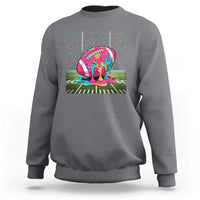 American Football Sprinkles Ice Cream Drip Field Goal Sweatshirt - Wonder Print Shop