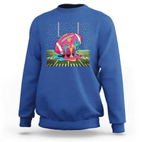 American Football Sprinkles Ice Cream Drip Field Goal Sweatshirt - Wonder Print Shop