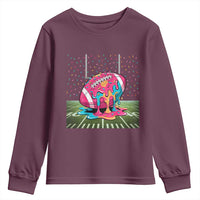 American Football Sprinkles Ice Cream Drip Field Goal Youth Sweatshirt - Wonder Print Shop