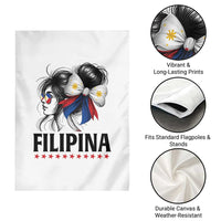 Filipina Girl Philippines Flag Proud Pinay Garden Flag - Wonder Print Shop