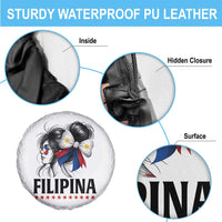 Filipina Girl Philippines Flag Proud Pinay Spare Tire Cover - Wonder Print Shop