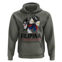 Filipina Girl Philippines Flag Proud Pinay Hoodie - Wonder Print Shop