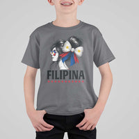 Filipina Girl Philippines Flag Proud Pinay T Shirt For Kid - Wonder Print Shop