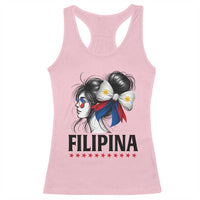 Filipina Girl Philippines Flag Proud Pinay Racerback Tank Top - Wonder Print Shop