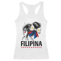 Filipina Girl Philippines Flag Proud Pinay Racerback Tank Top - Wonder Print Shop