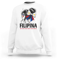 Filipina Girl Philippines Flag Proud Pinay Sweatshirt - Wonder Print Shop