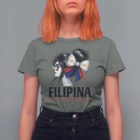 Filipina Girl Philippines Flag Proud Pinay T Shirt For Women - Wonder Print Shop