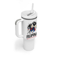 Filipina Girl Philippines Flag Proud Pinay Tumbler With Handle - Wonder Print Shop