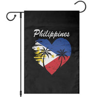 Filipino Pride Garden Flag Pinoy Vintage Philippines Flag Heart - Wonder Print Shop