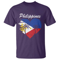 Filipino Pride T Shirt Pinoy Vintage Philippines Flag Heart - Wonder Print Shop
