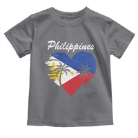 Filipino Pride Toddler T Shirt Pinoy Vintage Philippines Flag Heart - Wonder Print Shop