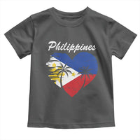 Filipino Pride Toddler T Shirt Pinoy Vintage Philippines Flag Heart - Wonder Print Shop