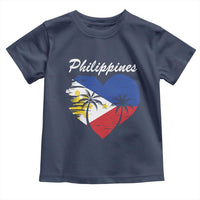Filipino Pride Toddler T Shirt Pinoy Vintage Philippines Flag Heart - Wonder Print Shop