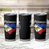 Filipino Pride Tumbler Cup Pinoy Vintage Philippines Flag Heart - Wonder Print Shop