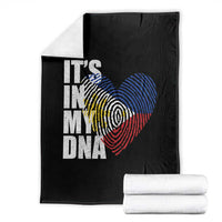 Filipino Pride Throw Blanket Its In My DNA Patriotic Philippines Flag - Wonder Print Shop