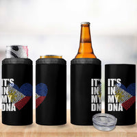 Filipino Pride 4 in 1 Can Cooler Tumbler Its In My DNA Patriotic Philippines Flag - Wonder Print Shop