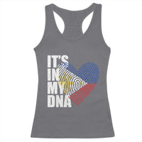 Filipino Pride Racerback Tank Top Its In My DNA Patriotic Philippines Flag - Wonder Print Shop