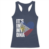 Filipino Pride Racerback Tank Top Its In My DNA Patriotic Philippines Flag - Wonder Print Shop