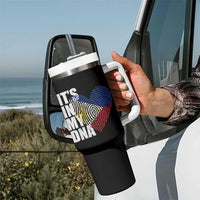 Filipino Pride Tumbler With Handle Its In My DNA Patriotic Philippines Flag - Wonder Print Shop