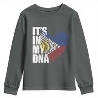 Filipino Pride Youth Sweatshirt Its In My DNA Patriotic Philippines Flag - Wonder Print Shop