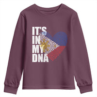 Filipino Pride Youth Sweatshirt Its In My DNA Patriotic Philippines Flag - Wonder Print Shop