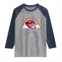 Mouths Dont Get Pregnant Raglan Shirt Funny Dirty Adult Humor - Wonder Print Shop