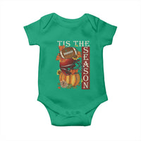 Thanksgiving Tis The Season Baby Onesie American Football Pumpkin Fall Season - Wonder Print Shop